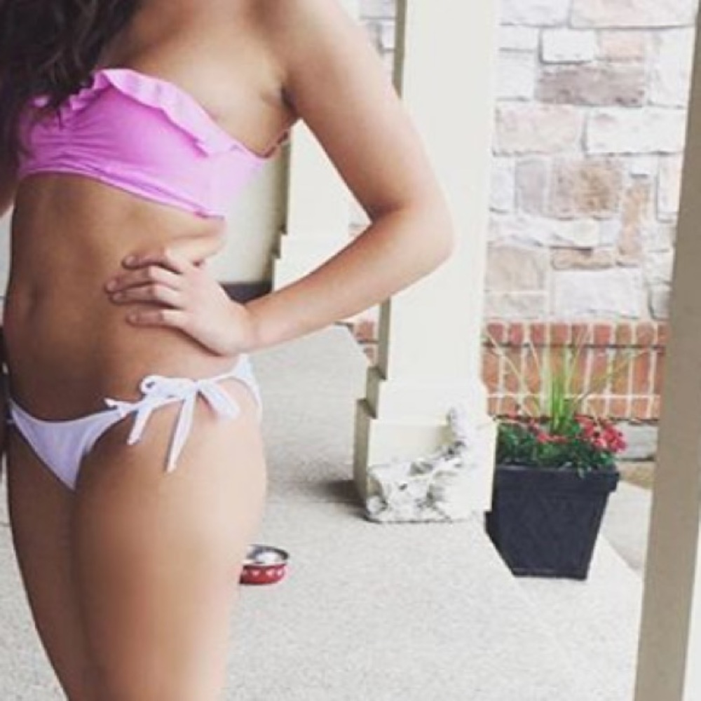 VS strapless bikini top, target bottoms